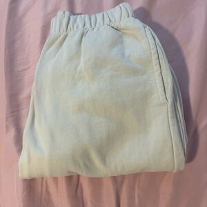 Brandy Melville Cream Sweatpants Relaxed Fit